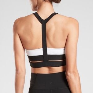NWOT Athleta A-C Radiant Bra in Supersonic Black/White - S